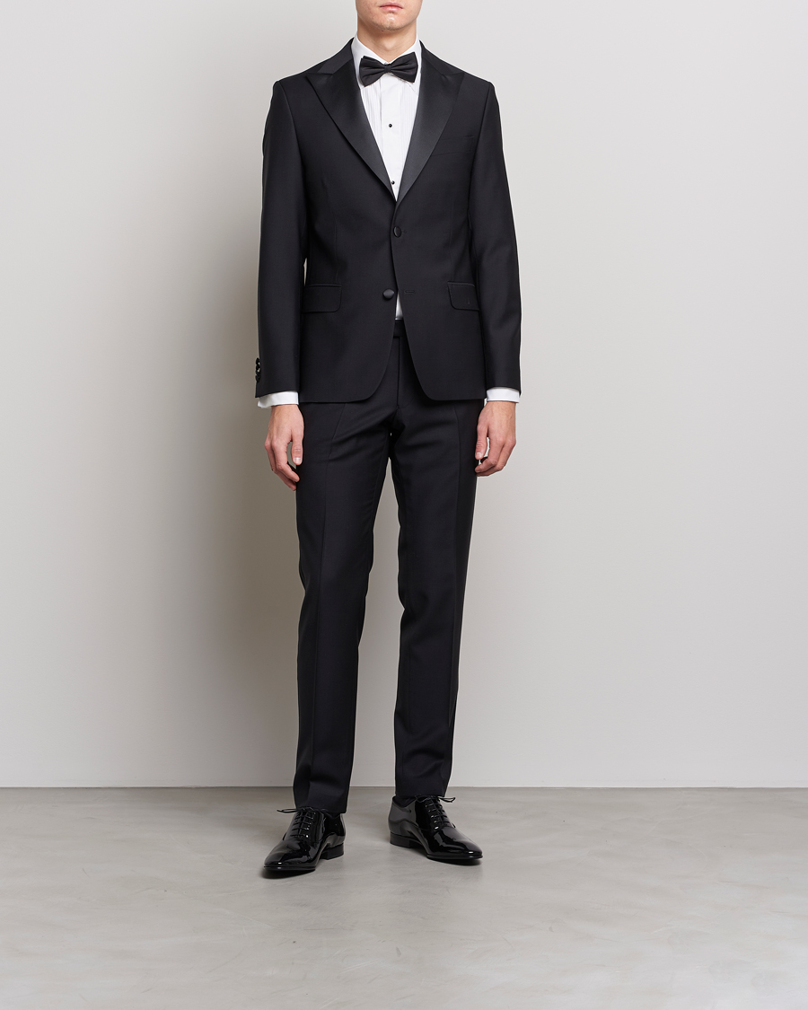 Homme | Pantalons | Oscar Jacobson | Devon Tuxedo Trousers Black