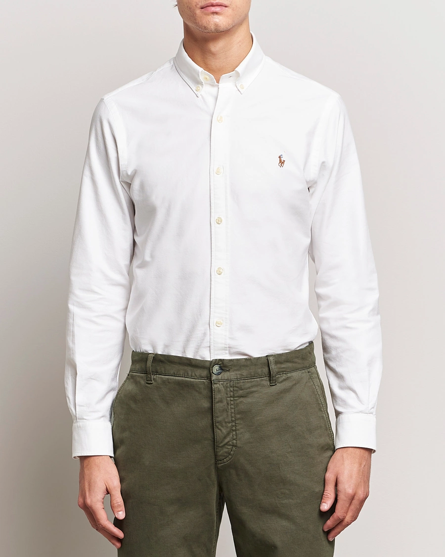 Homme | Les Classiques Intemporels | Polo Ralph Lauren | Slim Fit Shirt Oxford White