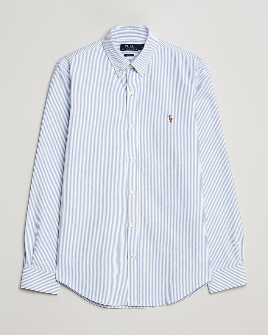 Homme | Chemises | Polo Ralph Lauren | Slim Fit Shirt Oxford Stripes Blue
