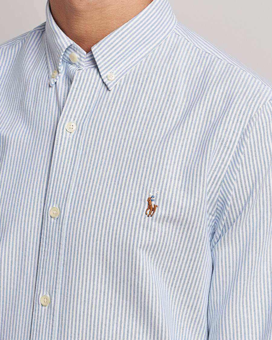 Homme | Chemises | Polo Ralph Lauren | Slim Fit Shirt Oxford Stripes Blue