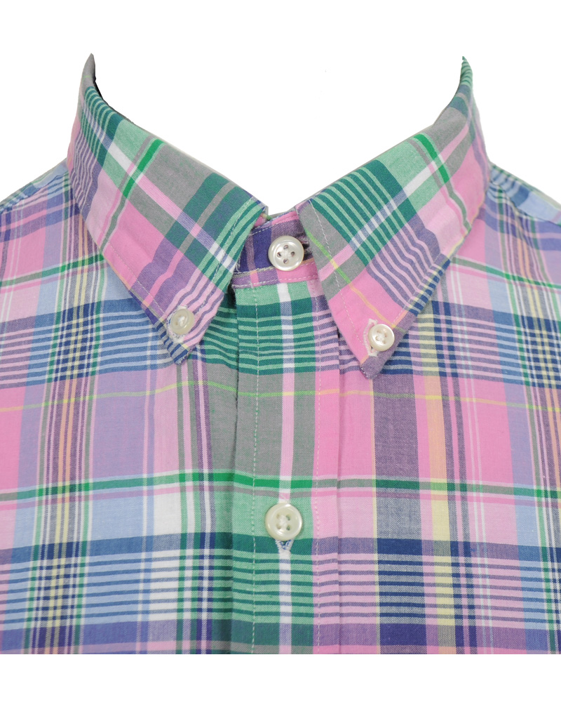 Homme | Chemises | Polo Ralph Lauren | Slim Fit Shirt Check Pink/Blue