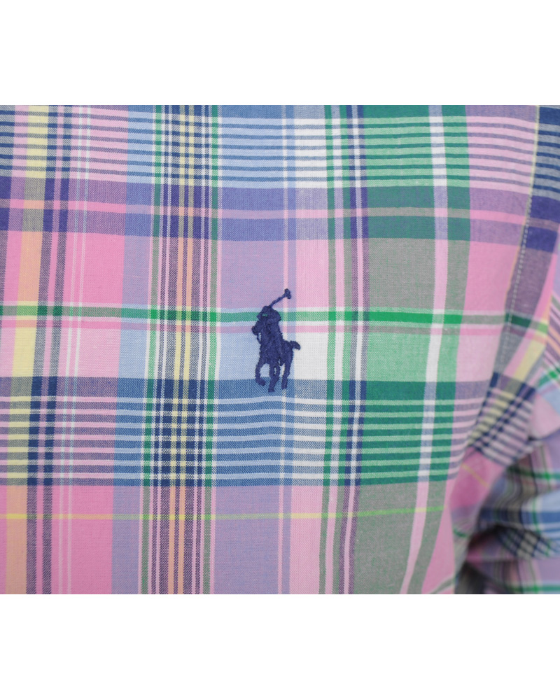 Homme | Chemises | Polo Ralph Lauren | Slim Fit Shirt Check Pink/Blue