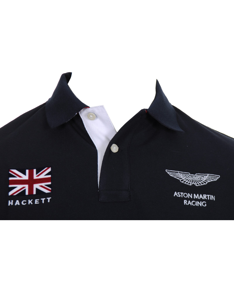 Homme | Polos | Hackett | Aston Martin Racing Polo Piké Navy