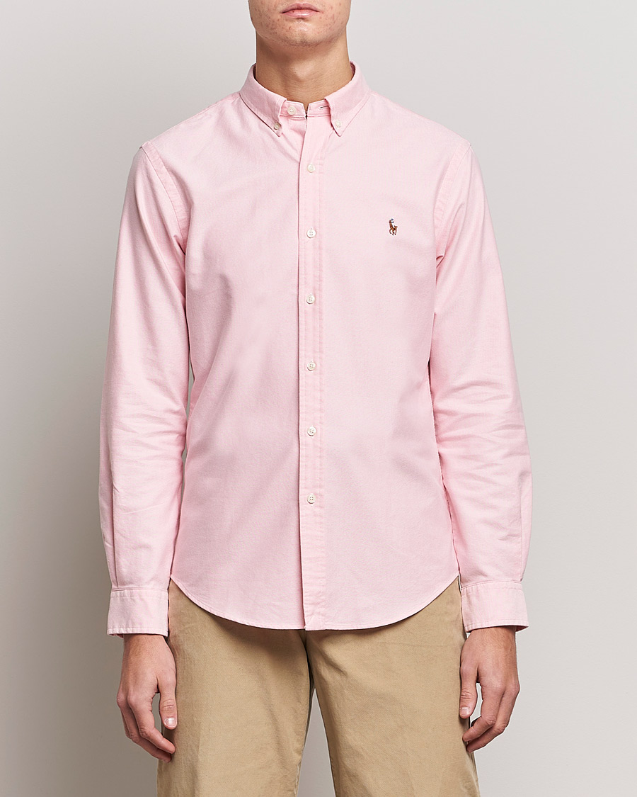 Homme |  | Polo Ralph Lauren | Slim Fit Shirt Oxford Pink