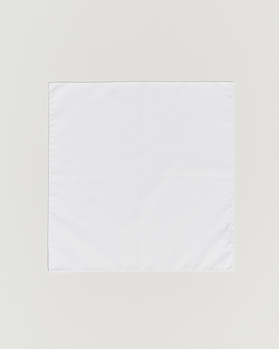 Homme | Pochettes De Costume | Stenströms | Handkerchief Cotton White