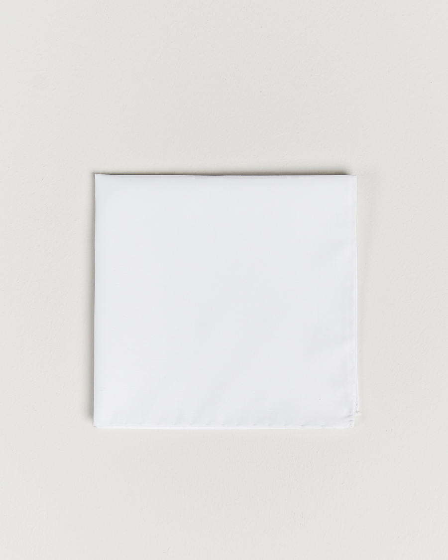 Homme | Pochettes De Costume | Stenströms | Handkerchief Cotton White
