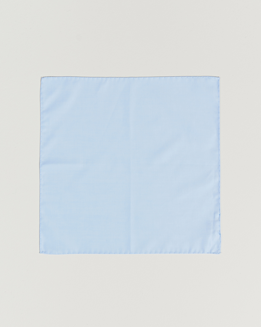 Homme | Pochettes De Costume | Stenströms | Handkerchief Cotton Blue
