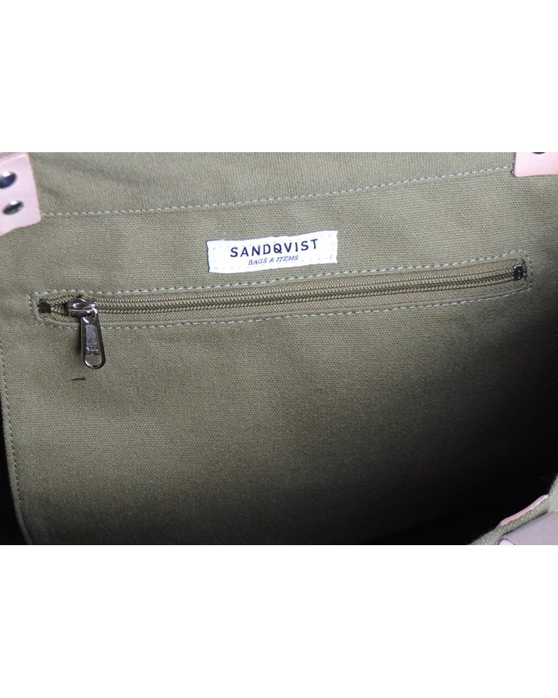 Homme | Sandqvist Gudrun Tygkasse Canvas Grön | Sandqvist | Gudrun Tygkasse Canvas Grön