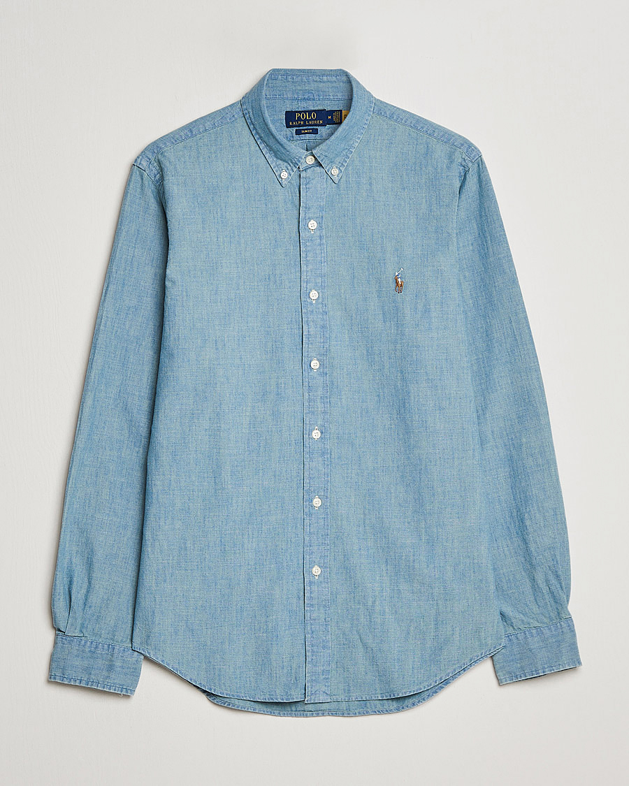 Homme | Chemises | Polo Ralph Lauren | Slim Fit Chambray Shirt Washed