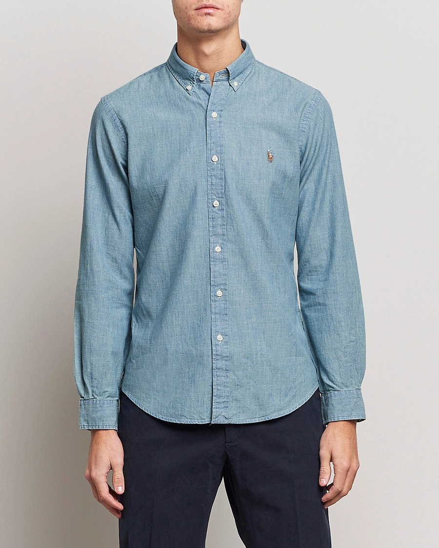 Homme | Chemises | Polo Ralph Lauren | Slim Fit Chambray Shirt Washed