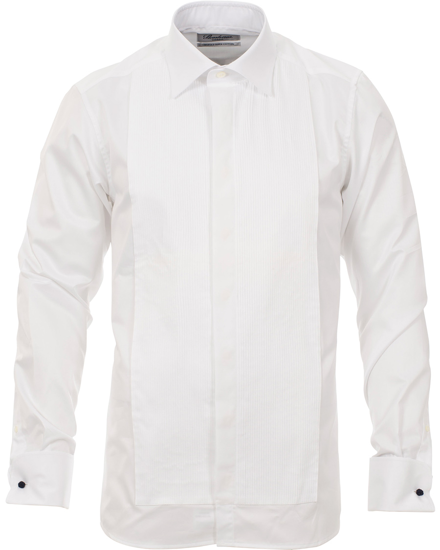 Homme | Chemises | Stenströms | Slimline Tuxedo Shirt White 43 - XL