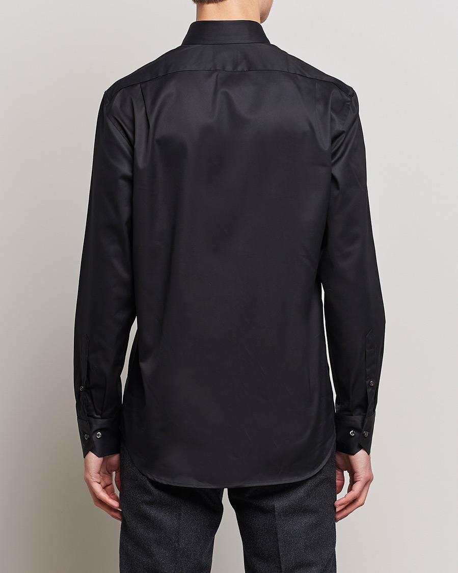 Homme | Chemises | Stenströms | Fitted Body Shirt Black