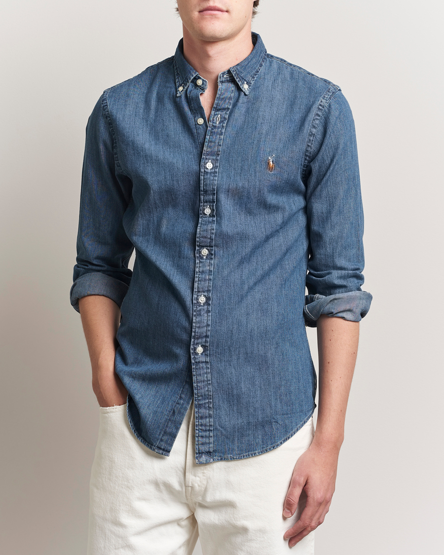 Homme | Chemises | Polo Ralph Lauren | Slim Fit Shirt Denim Dark Wash