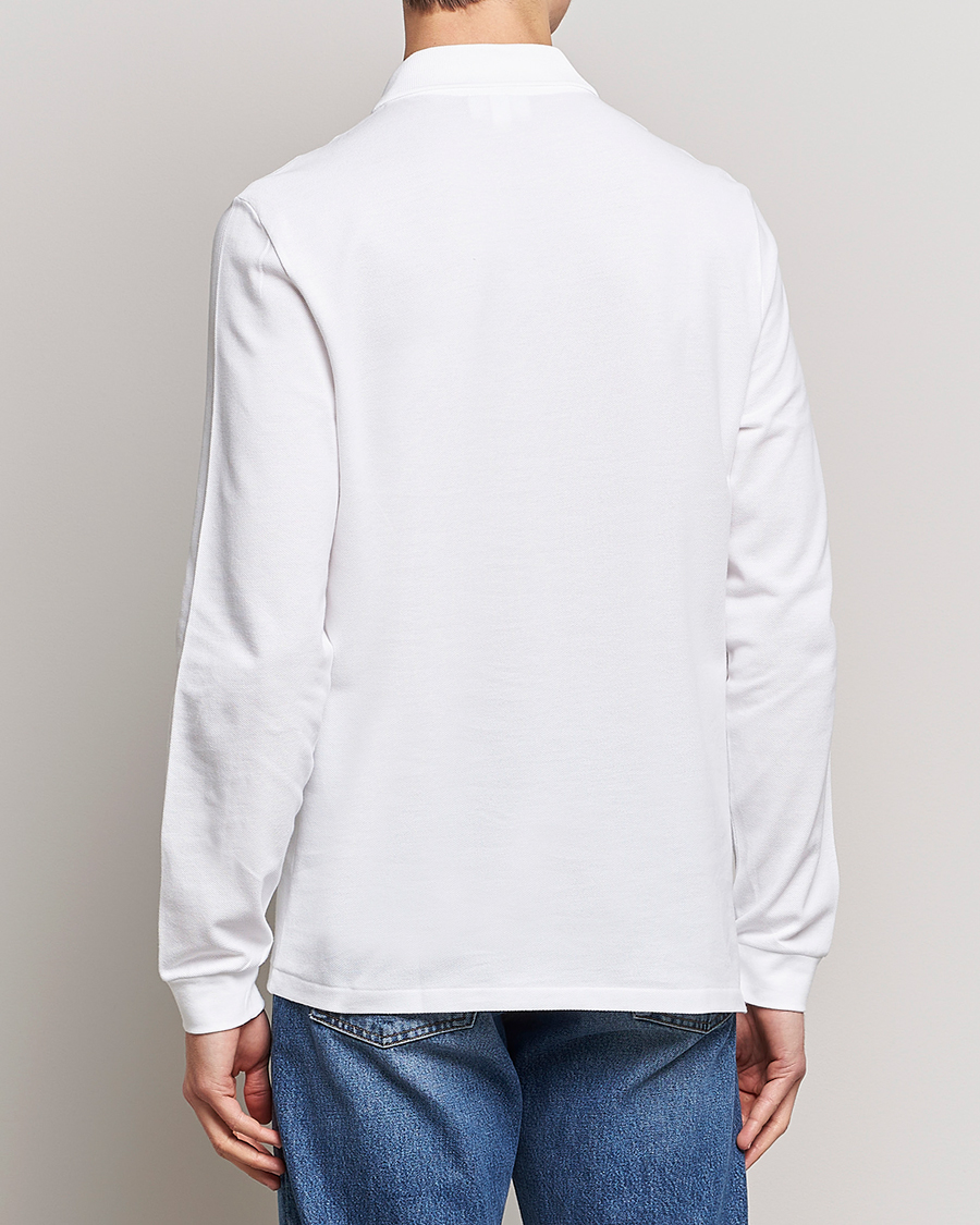 Homme | Polos | Lacoste | Original Long Sleeve Polo Piké White