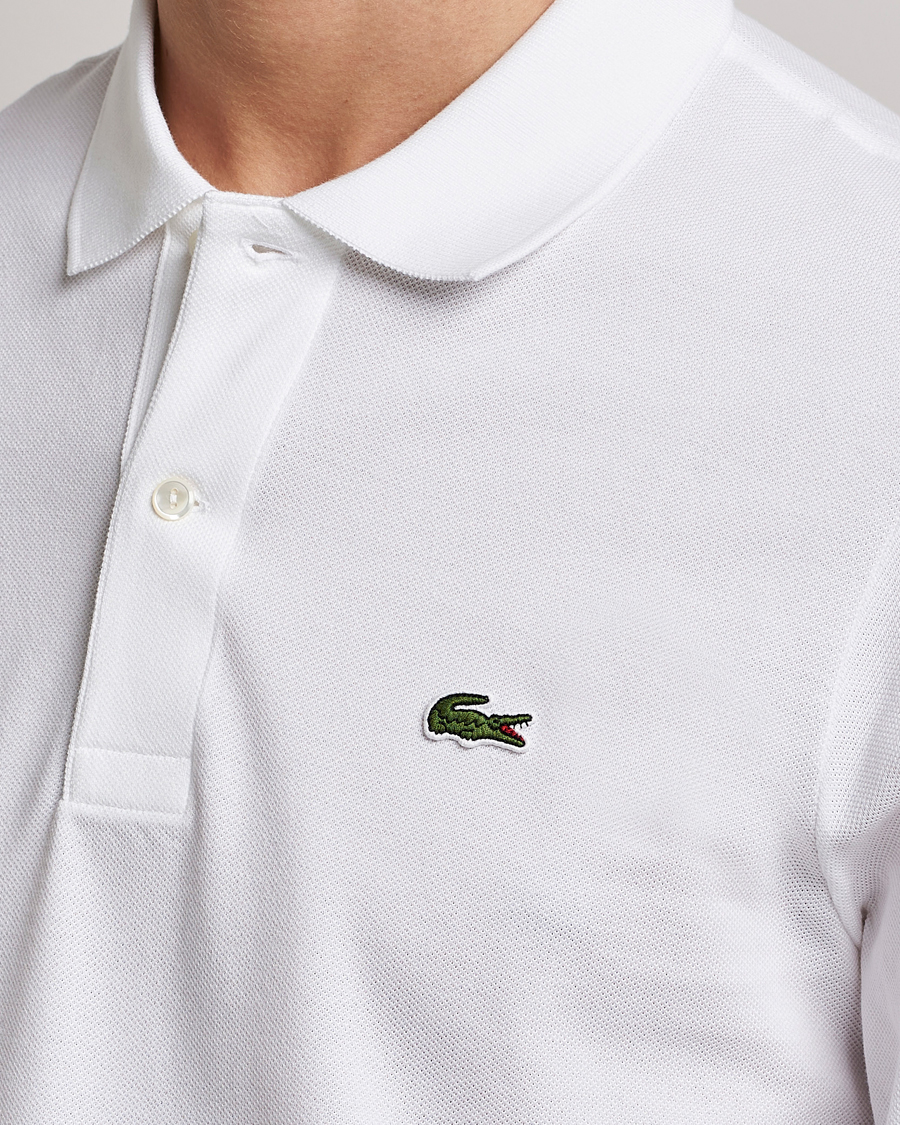 Homme | Polos | Lacoste | Original Long Sleeve Polo Piké White