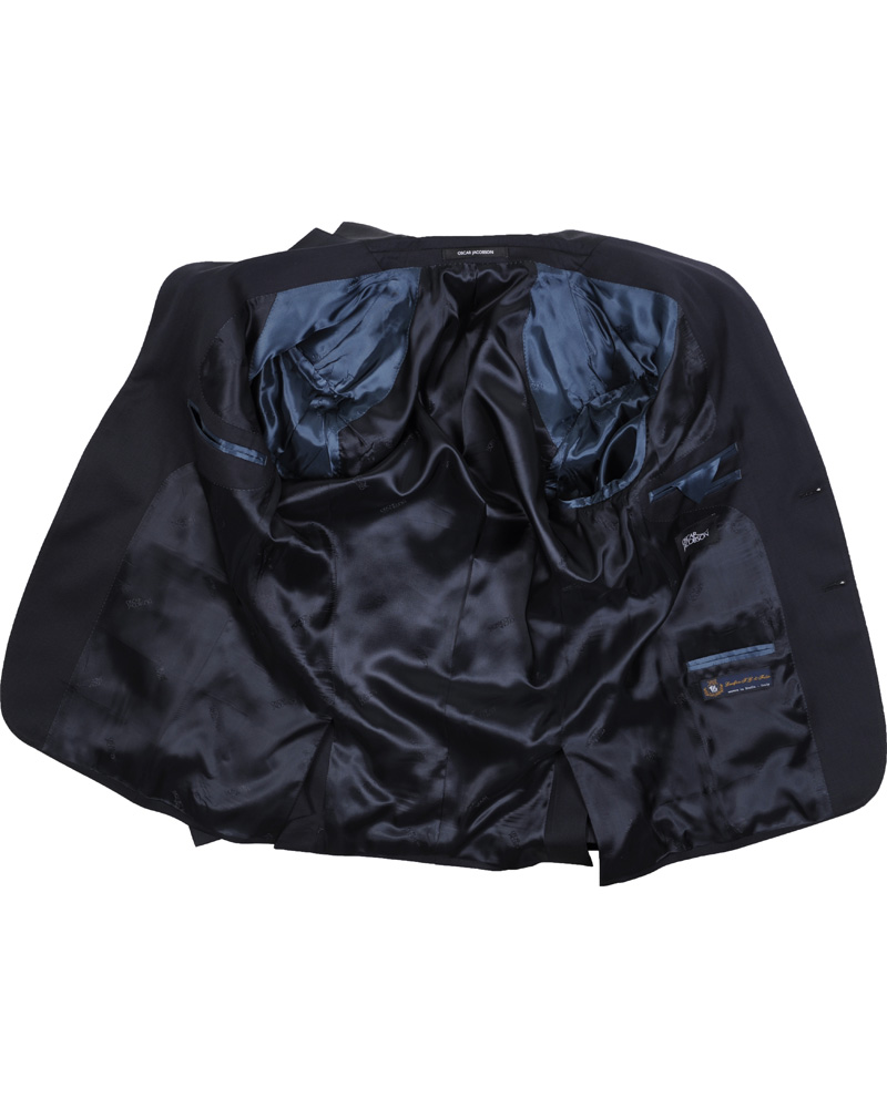 Homme | Blazers | Oscar Jacobson | Fuego Kavaj 100% Wool Navy