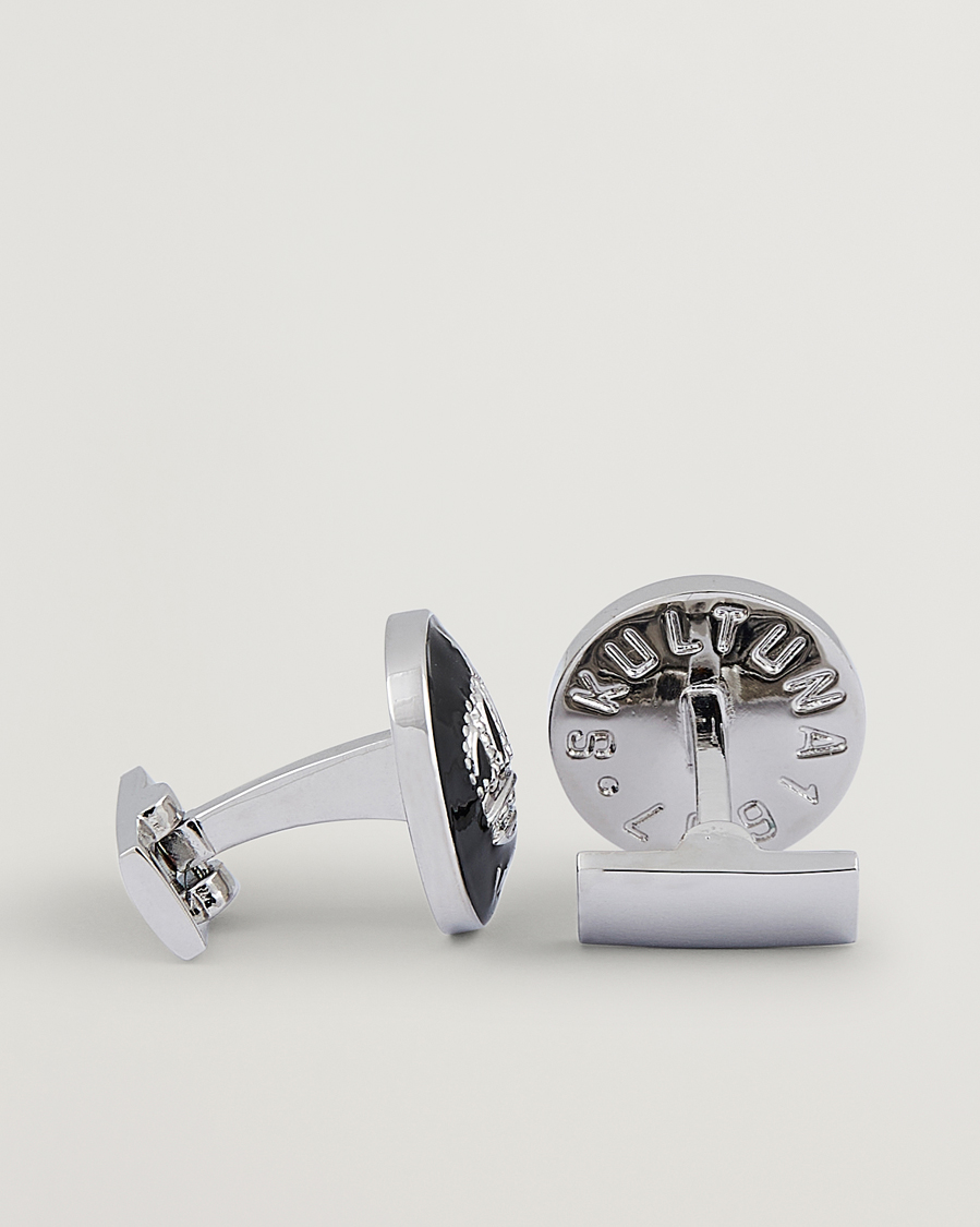 Homme | Accessoires | Skultuna | Cuff Links The Crown Silver/Baroque Black