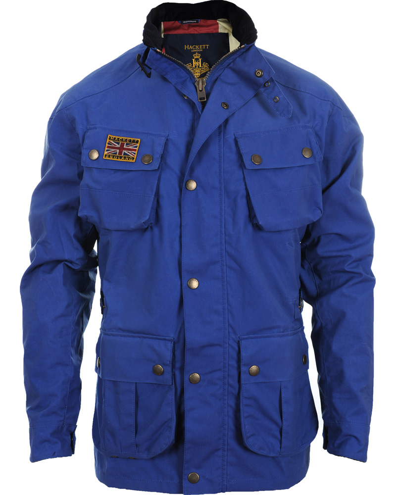Homme | Manteaux Et Vestes | Hackett | Summer Rally Jacket Bright Blue