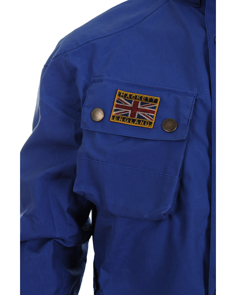 Homme | Manteaux Et Vestes | Hackett | Summer Rally Jacket Bright Blue