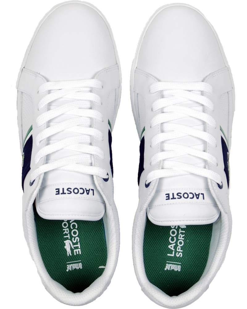Homme | Lacoste Europa Cre Sneaker White Dark Blue | Lacoste | Europa Cre Sneaker White Dark Blue