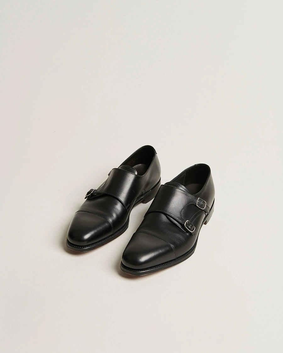 Homme | Chaussures Faites Main | Loake 1880 | Cannon Monkstrap Black Calf