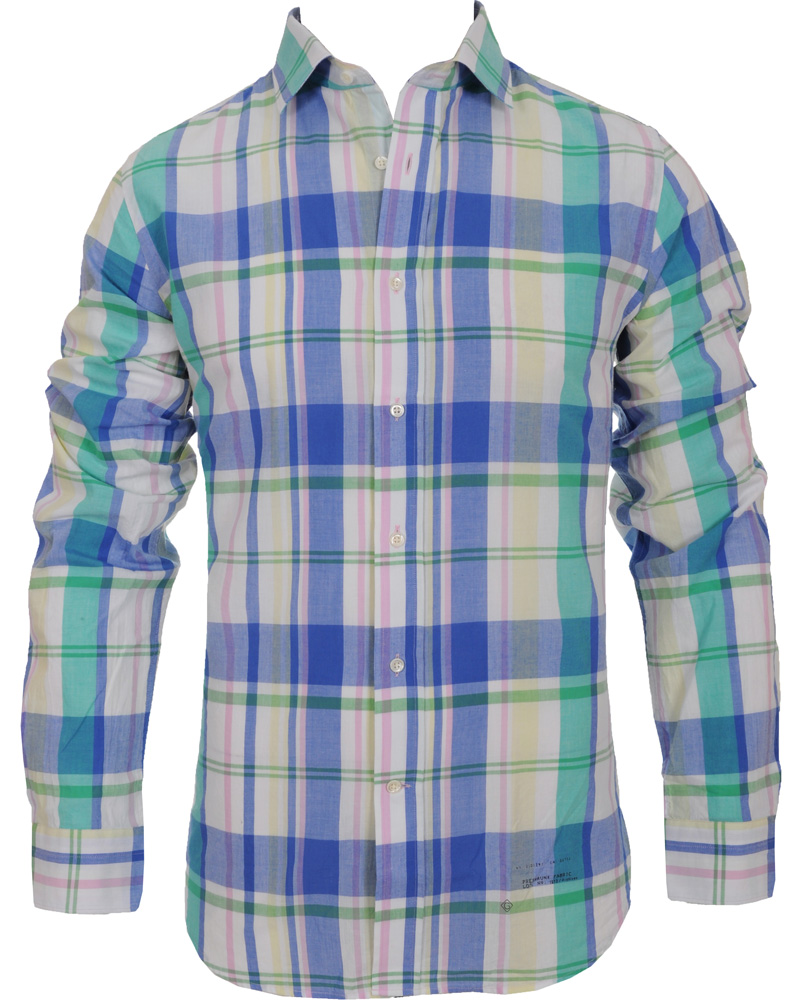 Homme | Chemises | GANT Rugger | Handloom Madras Shirt Bluebell