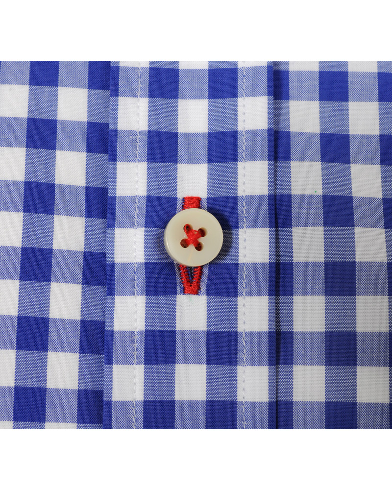 Homme | Chemises | Stenströms | Skjorta Slimline Poplin Check Blue