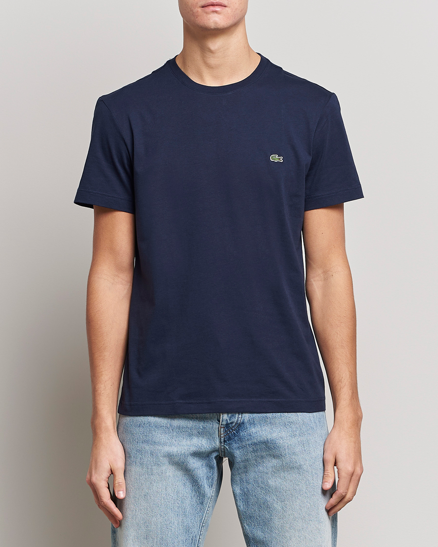 Homme | T-shirts | Lacoste | Crew Neck T-Shirt Navy