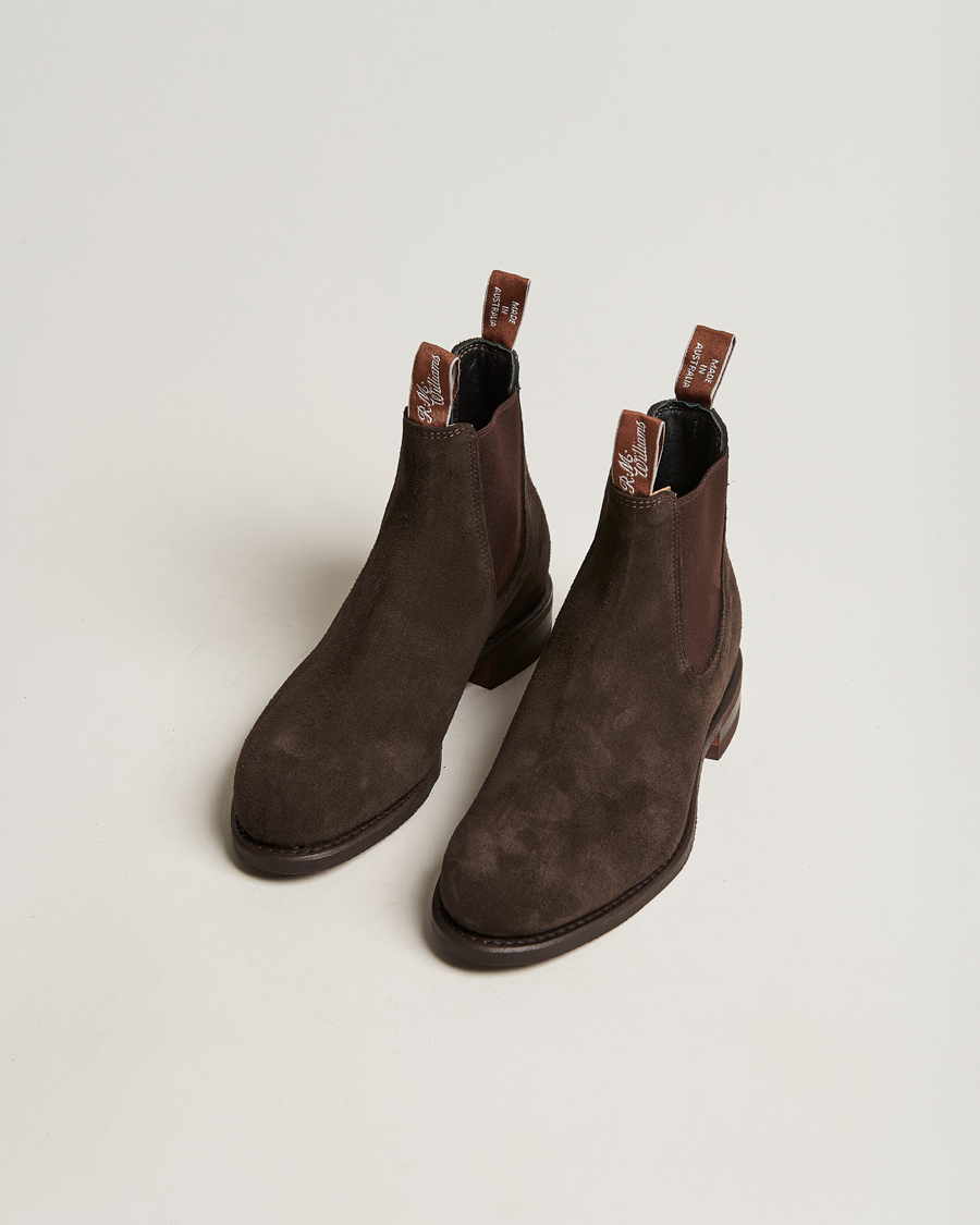 Homme | R.M.Williams Wentworth G Boot Chocolate Suede | R.M.Williams | Wentworth G Boot Chocolate Suede