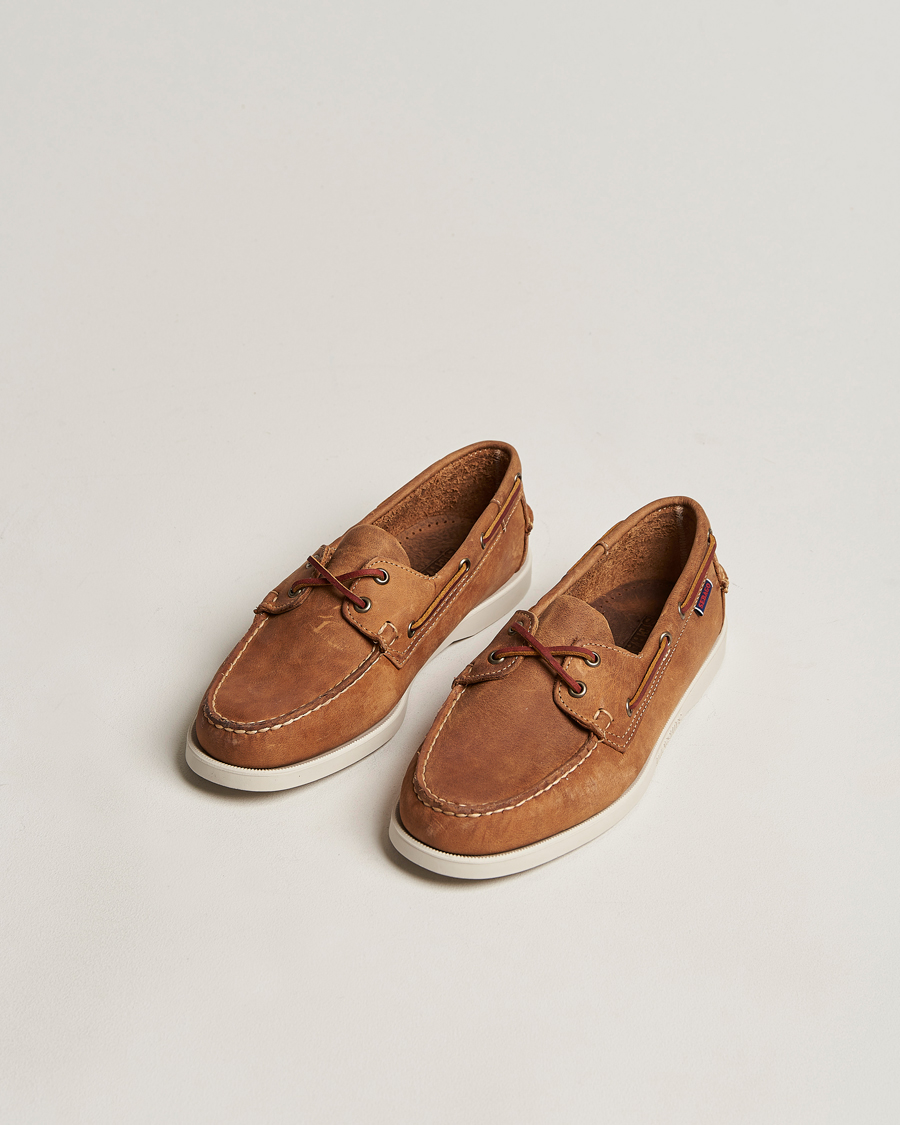 Homme | Chaussures Bateau | Sebago | Docksides Nubuck Boat Shoe Brown