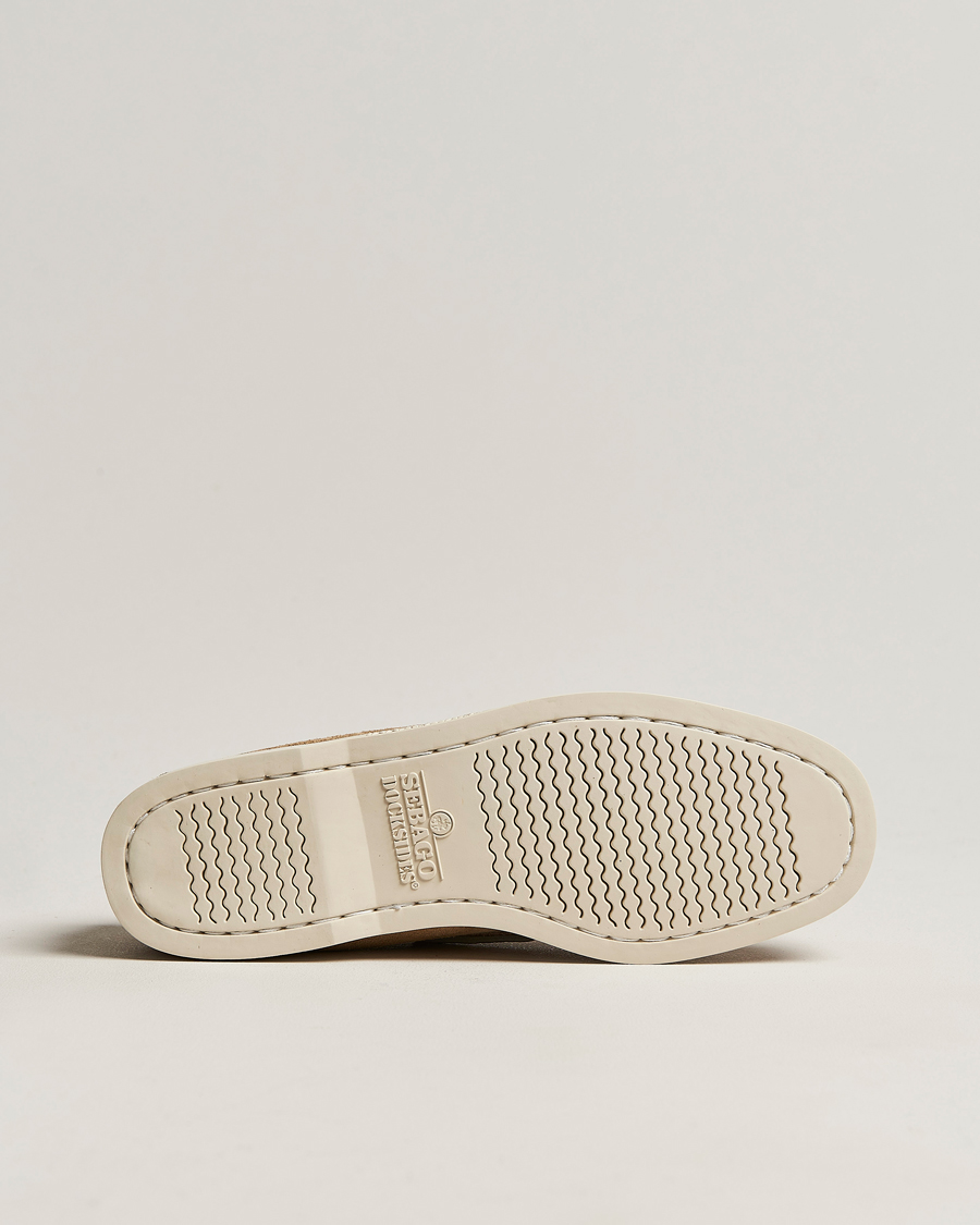Homme | Chaussures Bateau | Sebago | Docksides Suede Boat Shoe Beige Camel