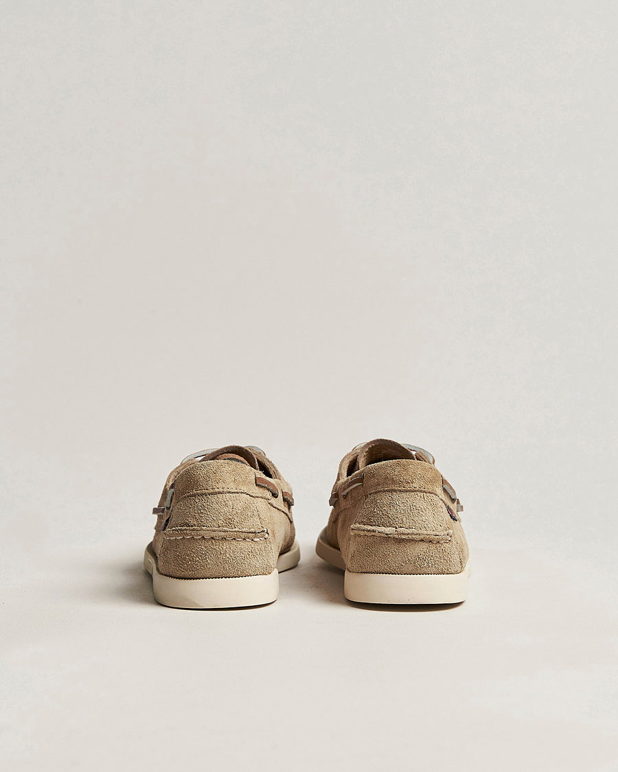 Homme | Chaussures Bateau | Sebago | Docksides Suede Boat Shoe Beige Camel