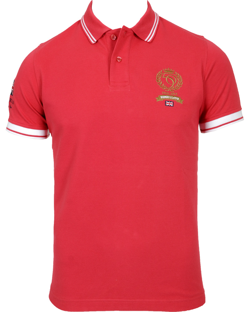 Homme | Polos | Henri-Lloyd | Henri Lloyd Byron 50 Years Polo Cowes Red