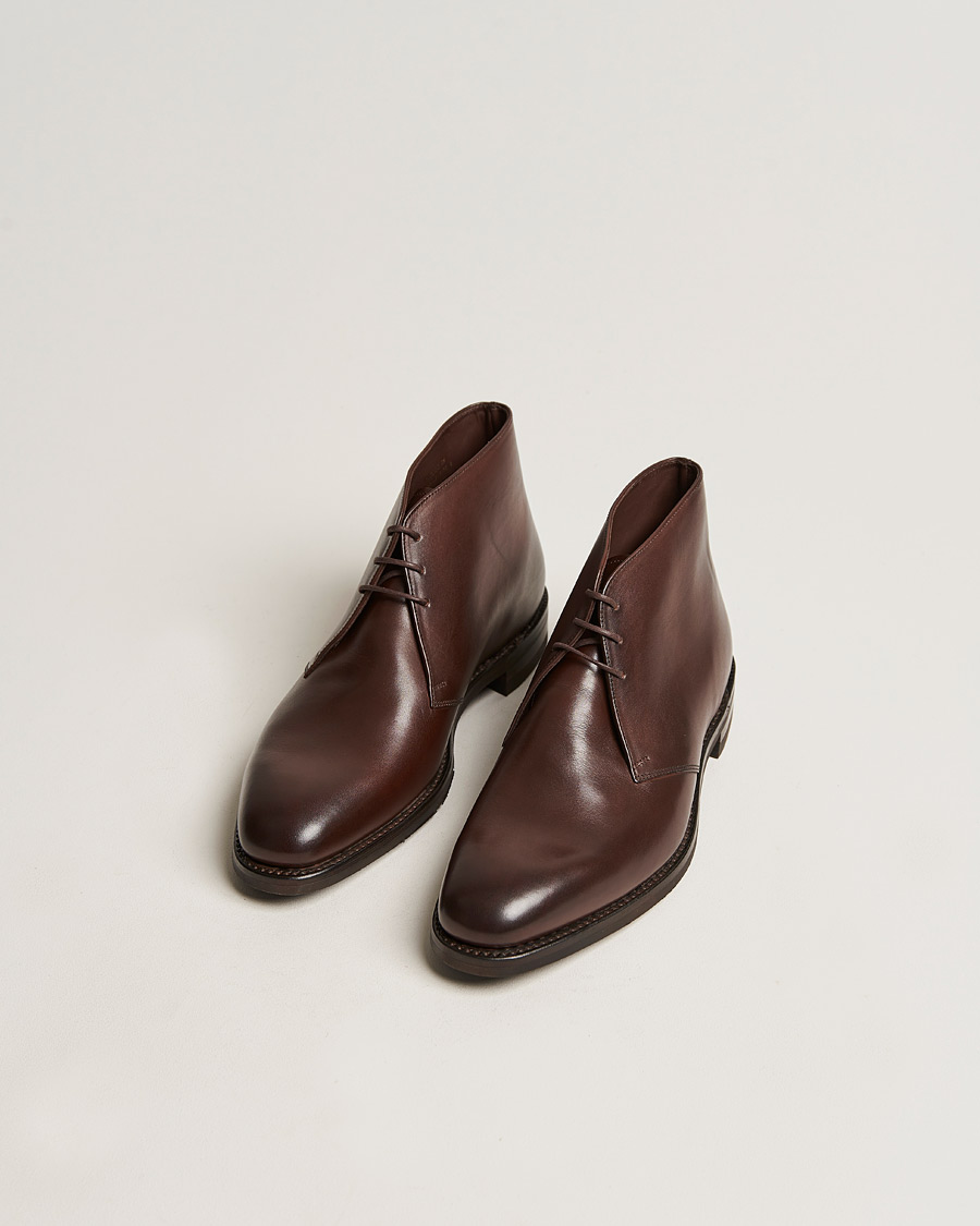 Homme | Chaussures Faites Main | Loake 1880 | Pimlico Chukka Boot Dark Brown Calf