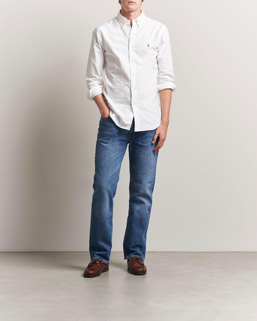 Homme | Chemises | Polo Ralph Lauren | Custom Fit Oxford Shirt White
