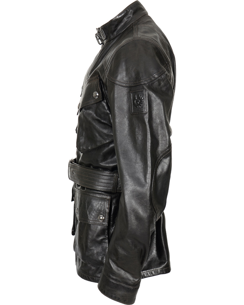 Homme | Manteaux Et Vestes | Belstaff | Panther 4 Pocket Belted Leather Jacket Black