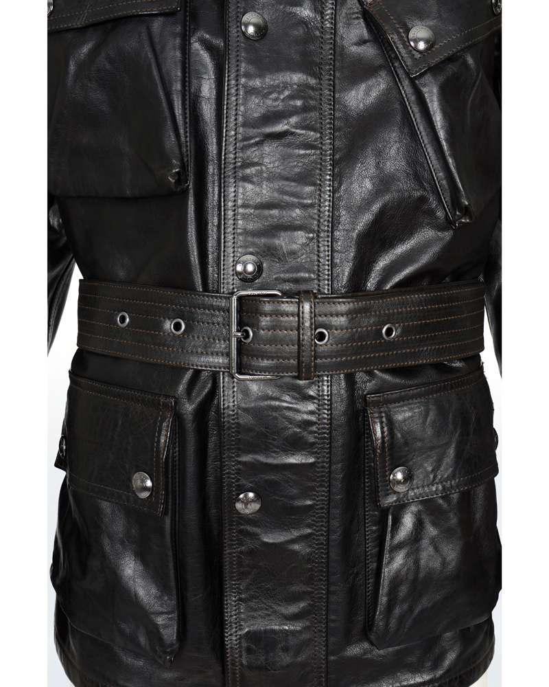 Homme | Manteaux Et Vestes | Belstaff | Panther 4 Pocket Belted Leather Jacket Black