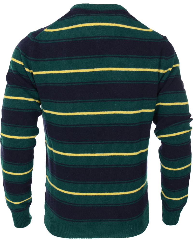 Homme | Pulls Et Tricots | Lyle & Scott | Crew Neck Stripe Pullover Scotts Green