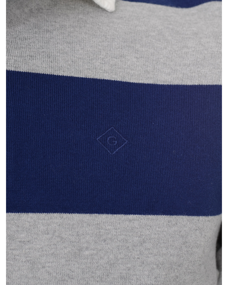 Homme | Pulls Et Tricots | GANT Rugger | Spread Collar Heavy Rugger Grey Melange
