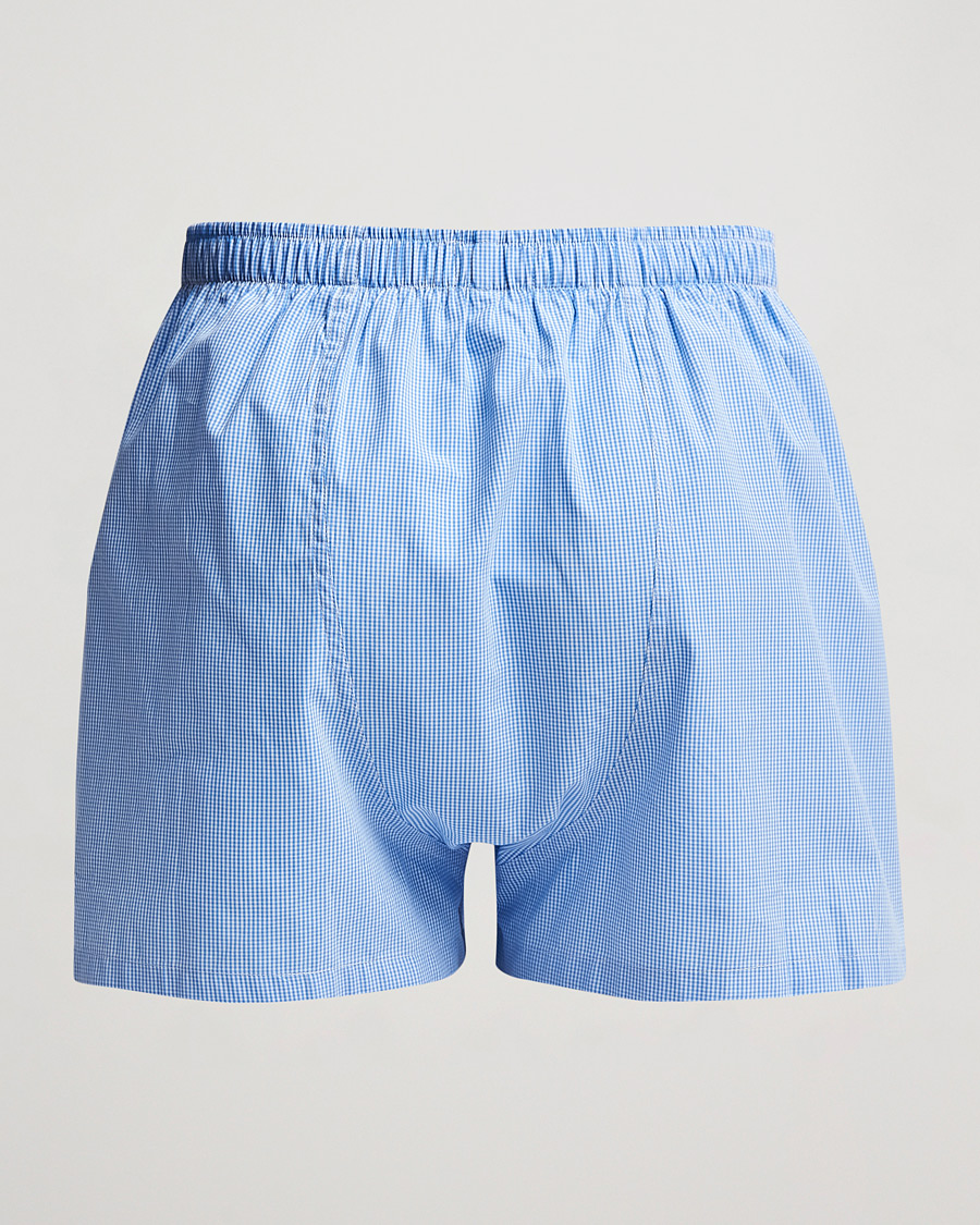Homme | Sous-Vêtements Et Chaussettes | Polo Ralph Lauren | Woven Boxer Blue Gingham Blue