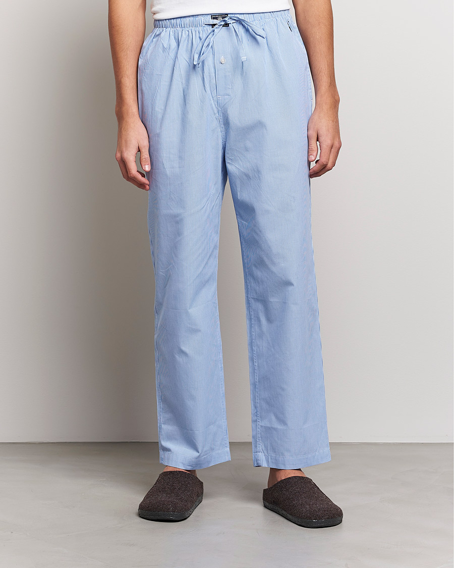 Homme | Pyjamas | Polo Ralph Lauren | Pyjama Pant Mini Gingham Blue