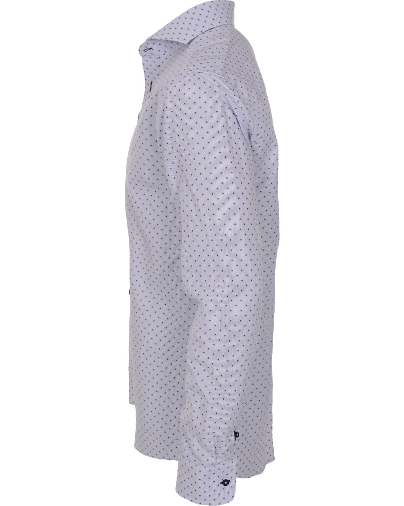 Homme | Chemises | Oscar of Sweden | Slim Fit Skjorta Print Blue