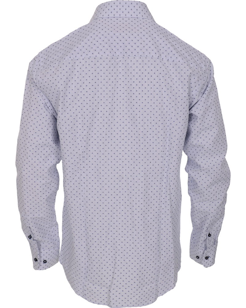 Homme | Chemises | Oscar of Sweden | Slim Fit Skjorta Print Blue