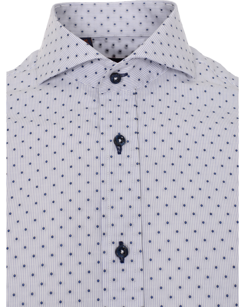 Homme | Chemises | Oscar of Sweden | Slim Fit Skjorta Print Blue