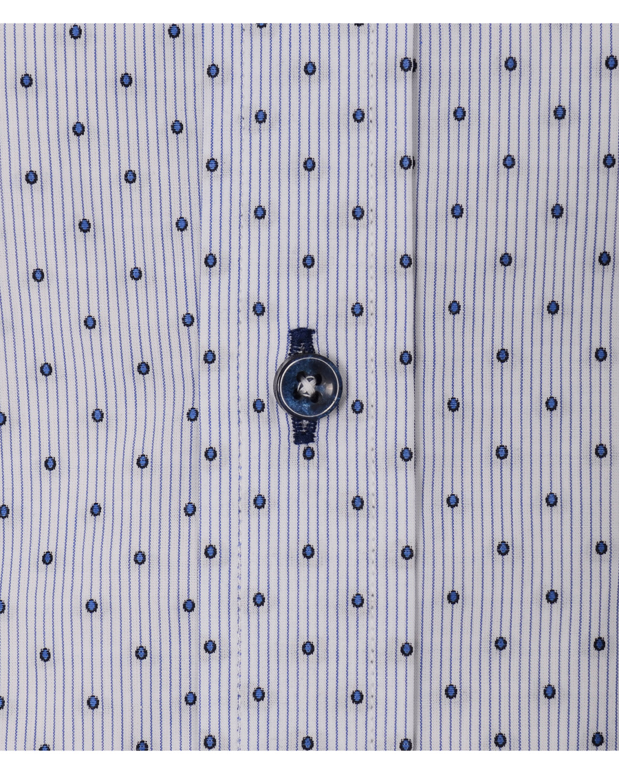 Homme | Chemises | Oscar of Sweden | Slim Fit Skjorta Print Blue