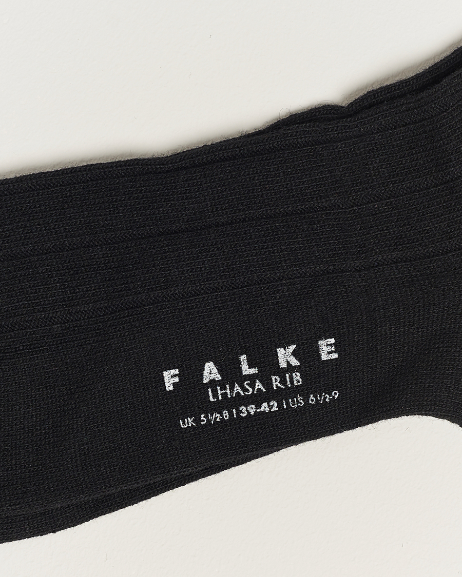 Homme |  | Falke | Lhasa Cashmere Socks Black