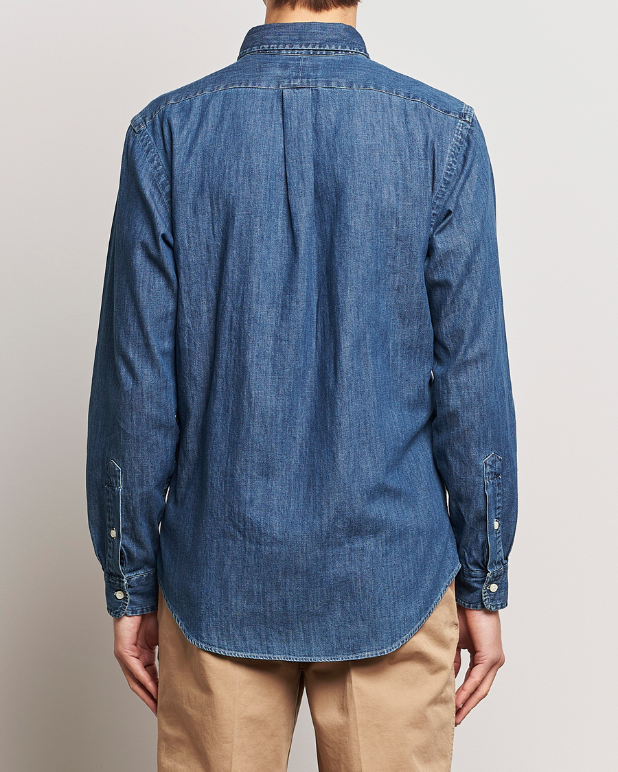 Homme | Chemises | Polo Ralph Lauren | Custom Fit Shirt Denim Dark Wash