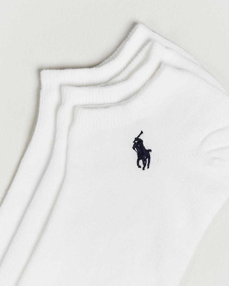 Homme | Preppy Authentic | Polo Ralph Lauren | 3-Pack Ghost Sock White