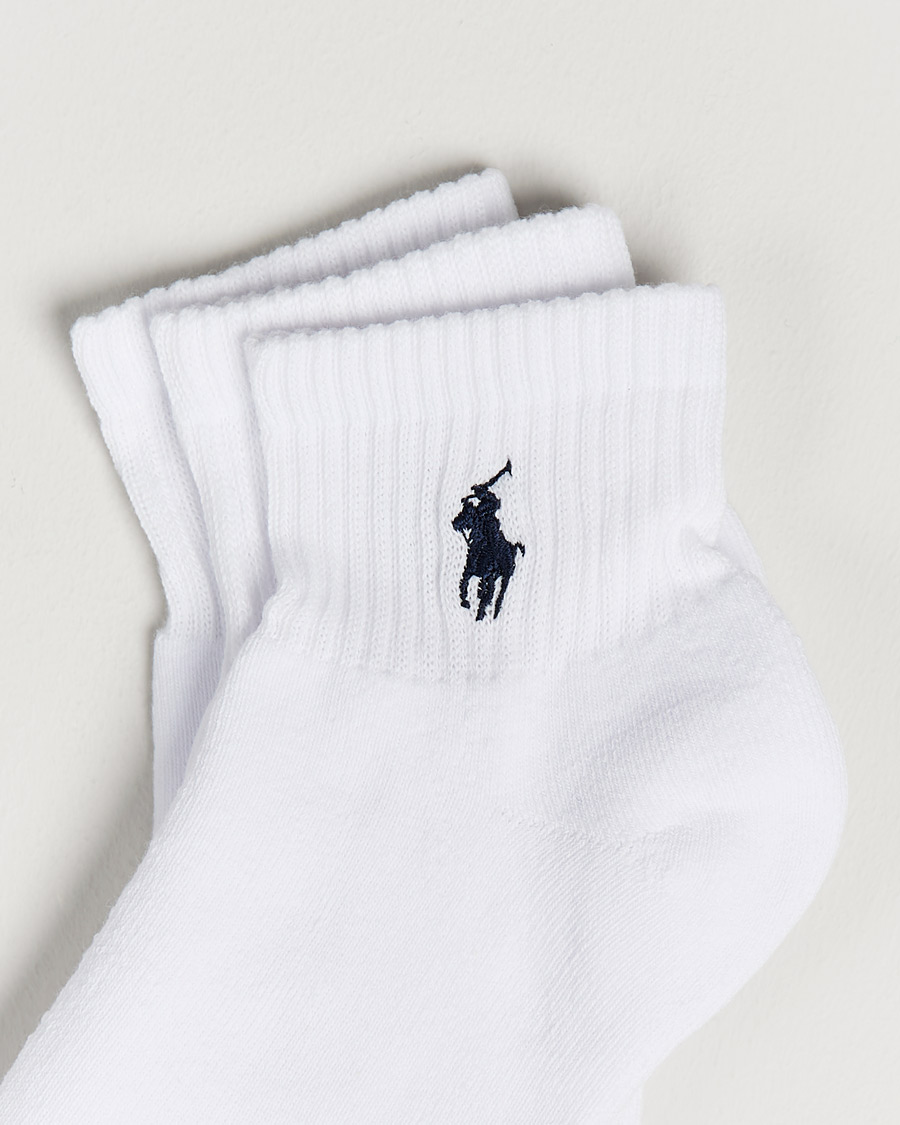 Homme |  | Polo Ralph Lauren | 3-Pack Sport Quarter Socks White