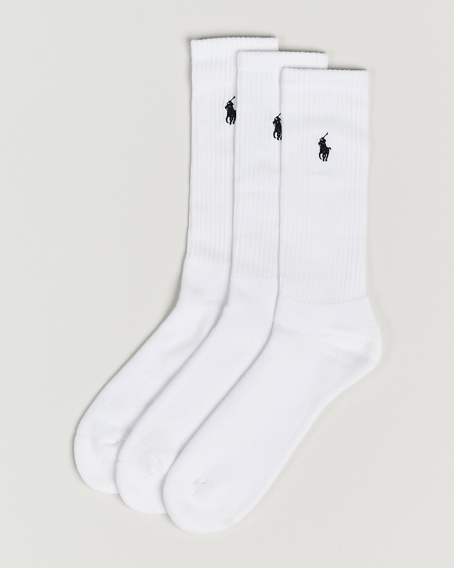 Homme | Sous-Vêtements Et Chaussettes | Polo Ralph Lauren | 3-Pack Crew Sock White